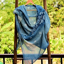 Shibori dye stole