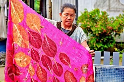 eco print dyeing