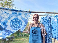 Natural indigo workshops :Lizz from Vienna