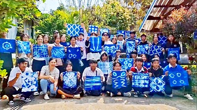การเรียนรู้ผ่านประสบการณ์ย้อมสีคราม