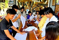 การเรียนรู้ผ่านประสบการณ์ย้อมสีคราม
