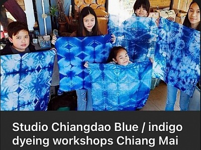 Studio Chiangdao Blue indigo dyeing workshops Chiang Mai